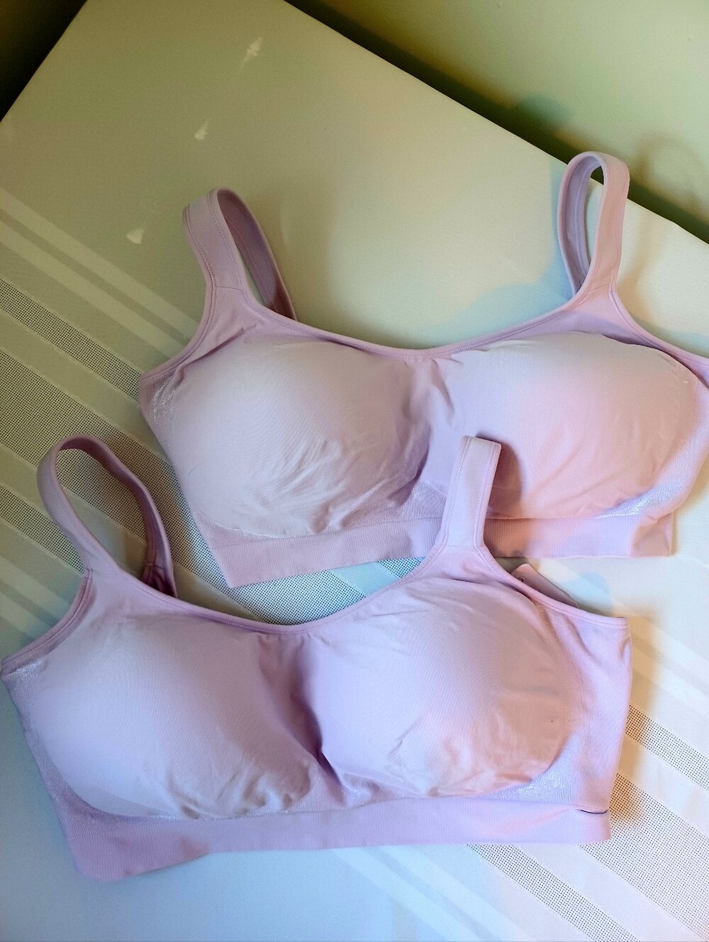 NWOT Shapermint Wirefree Essentials  Comfort Bra Duo in Lilac 4x Loungewear